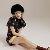 Rosie Dress - Black/Rose