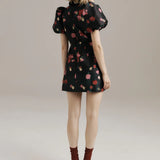 Rosie Dress - Black/Rose