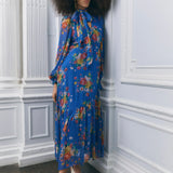 Marnie Maxi Dress - Floral Cobalt