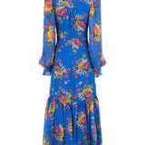 Marnie Maxi Dress - Floral Cobalt