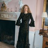 Chiara Maxi Dress - Black/Gold