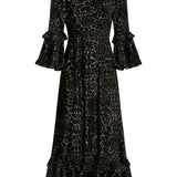 Chiara Maxi Dress - Black/Gold