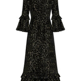 Chiara Maxi Dress - Black/Gold
