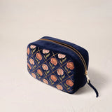 Rose Makeup Bag - Navy
