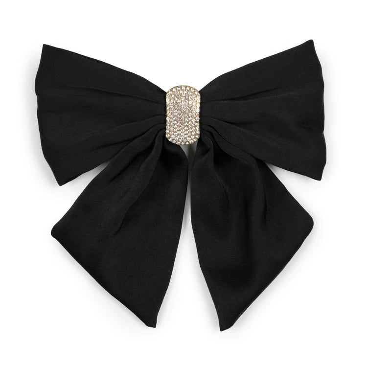 Sui Ava Moon Dust Bow - Obsidian Black