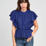 Salekina Blouse - Indigo