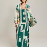 Me369 Liv Long Cardigan - Sporty Jade