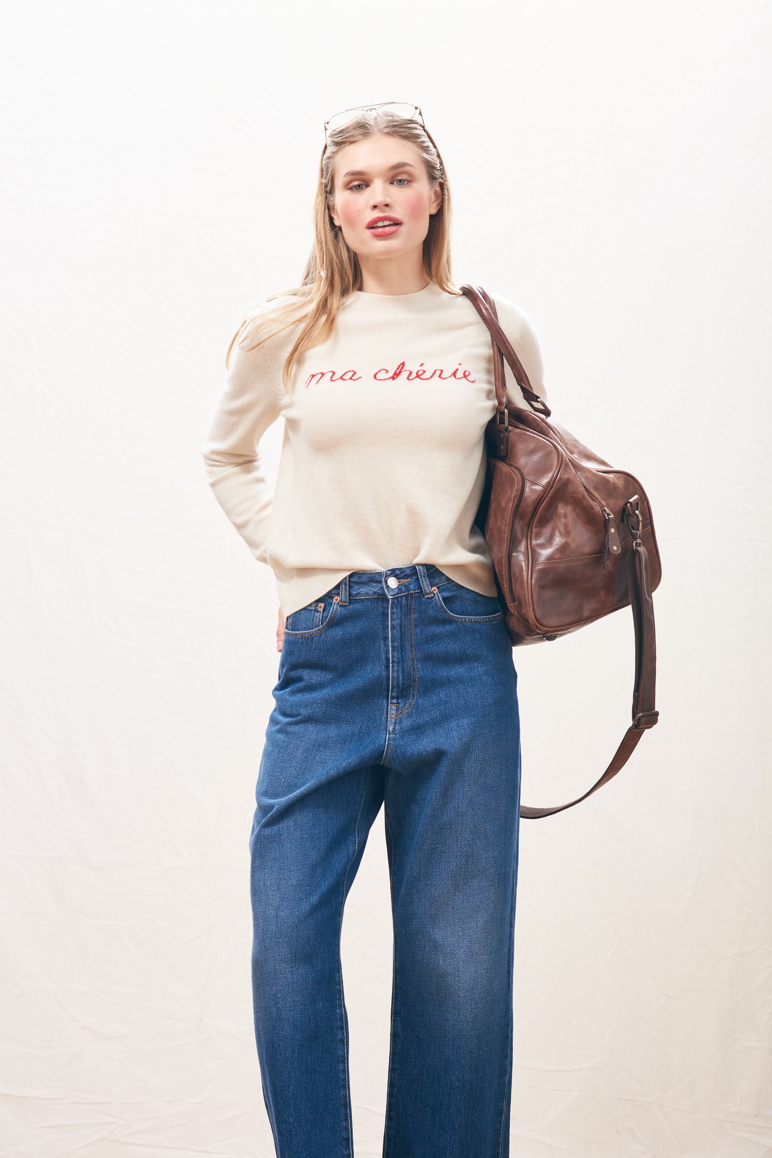Ma Cherie Crew Jumper - Jasmine Rose