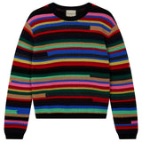 Rainbow Textured Crew - Multi