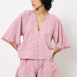 Alyssia Blouse - Fuchsia