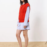 Carmele Knit Vest - Red