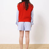 Carmele Knit Vest - Red