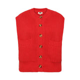 Carmele Knit Vest - Red