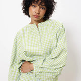 Noura Blouse - Lemon Green