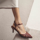 Keesha 55 Heels - Pomegranate