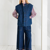 Stina Gilet - Mid Wash Denim