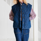 Stina Gilet - Mid Wash Denim