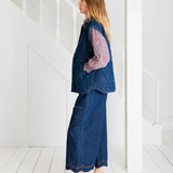 Stina Gilet - Mid Wash Denim