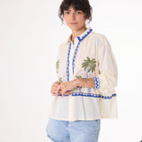 Ali Jungle Shirt - Cream/Multi