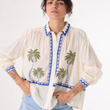 Ali Jungle Shirt - Cream/Multi