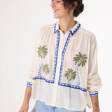 Ali Jungle Shirt - Cream/Multi