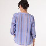 Ella Gold Blouse - Blue