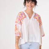 Eline Fresia Blouse - White/Multi