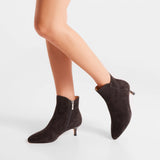 Saga Zip Boots - Chocolate