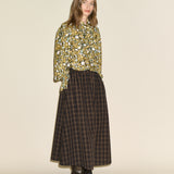 Sabine Skirt - Black/Brown