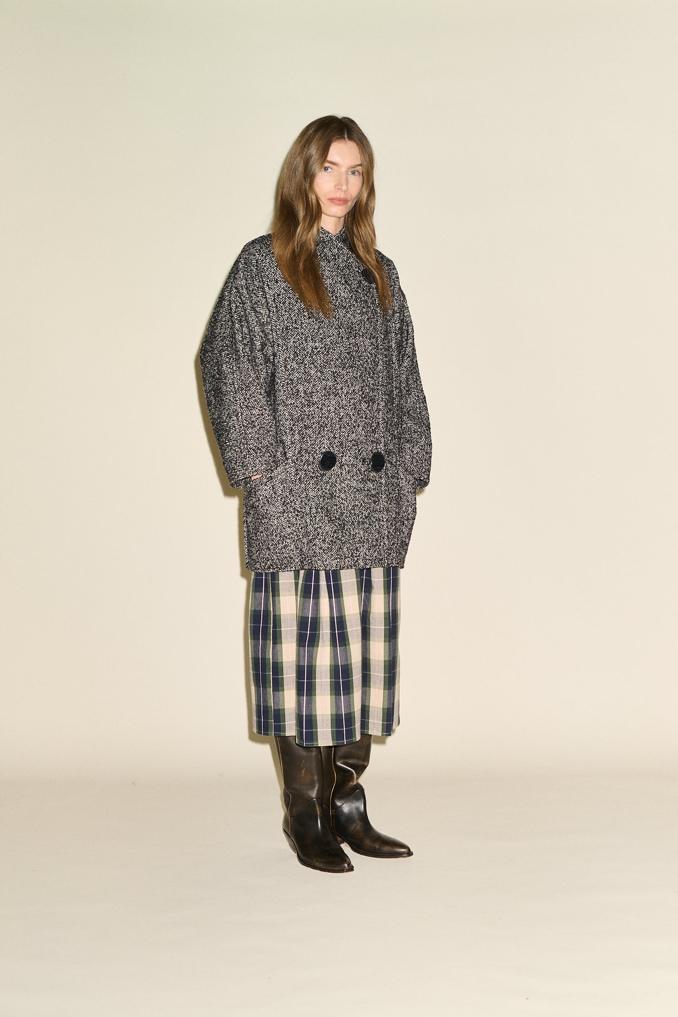 Camillie Coat - Herringbone