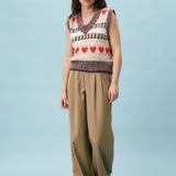 Rhubarbe Knit Vest - Beige