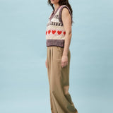 Rhubarbe Knit Vest - Beige