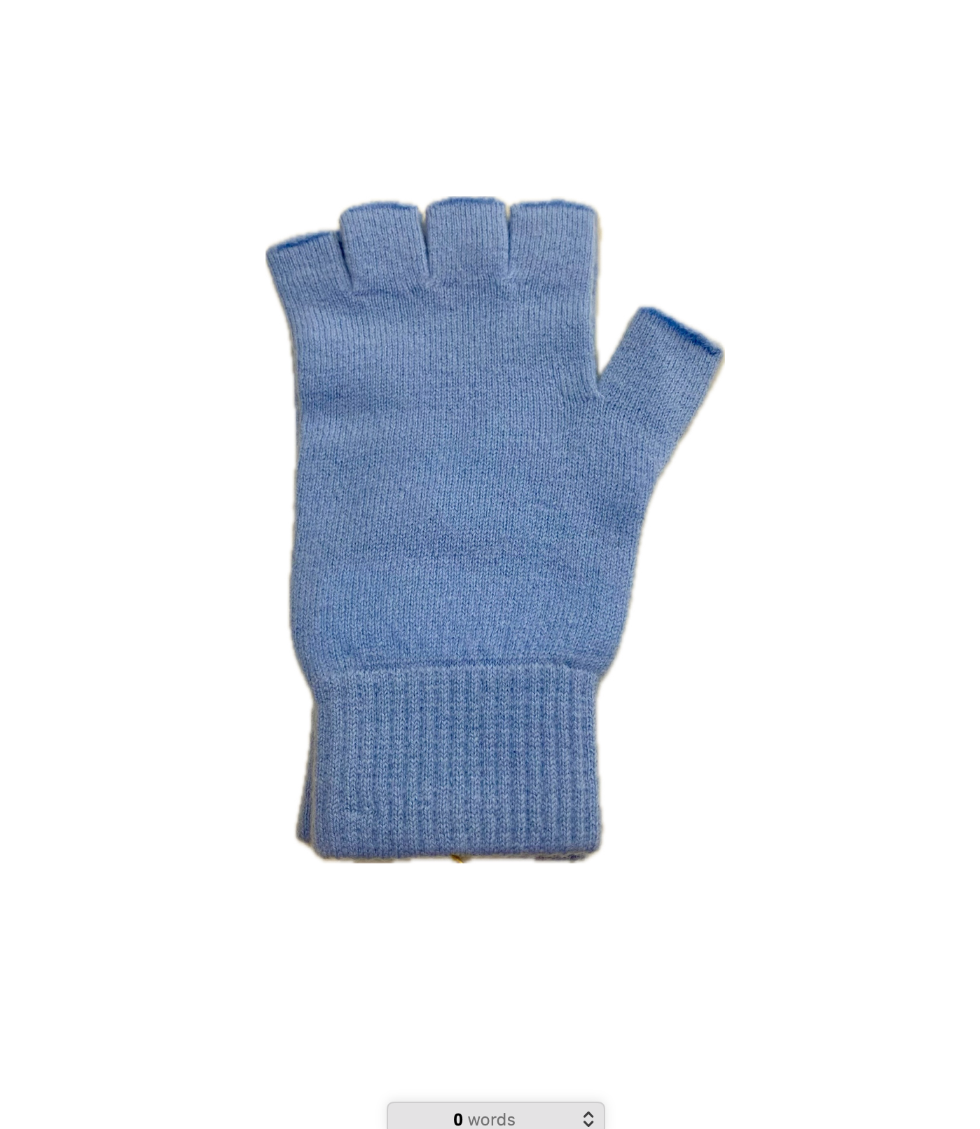 Fingerless Gloves - Wedgewood