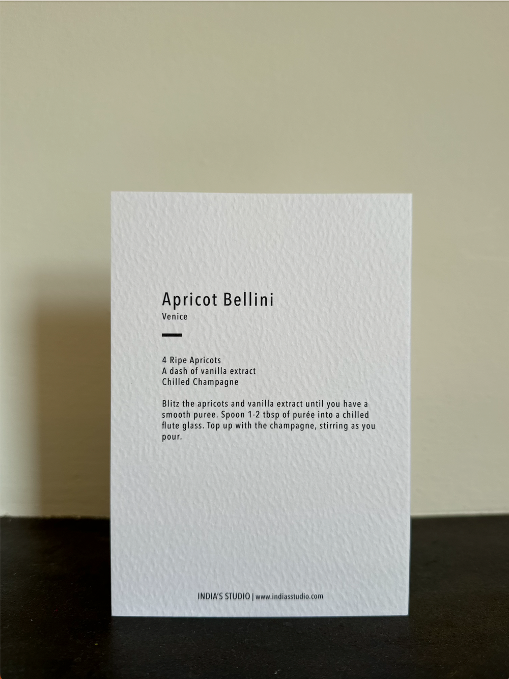 Studio Apricot Bellini Card
