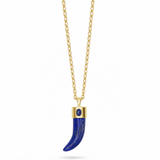 Shark Tooth Pendant Necklace - Lapis