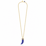 Shark Tooth Pendant Necklace - Lapis