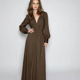 Palm Beach Club Long Dress -  Café