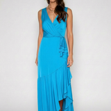 Pigalle Long Dress - Azure