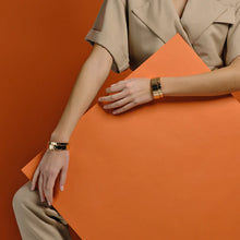 Load image into Gallery viewer, Simone a Bordeaux Colorblock Bracelets
