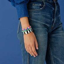 Load image into Gallery viewer, Simone a Bordeaux Colorblock Bracelets
