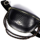 Smile Clou Bag - Black Python