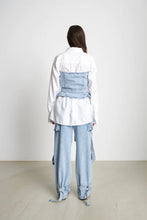 Load image into Gallery viewer, Stella Nova Oda Denim Top - Washed Denim
