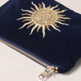 Sun Goddess Mini Pouch - Navy