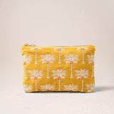 Sunrise Palms Everyday Pouch - Mustard Yellow