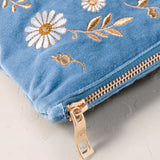 Swan Garden Everyday Pouch - Dusky Blue
