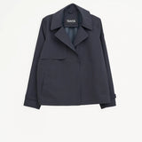 Niwl Short Trenchcoat - Dark Navy