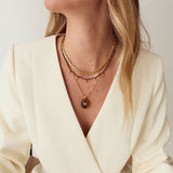 Oval Pendant Necklace - Tiger's Eye
