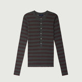 Gaelle Top - Aubergine Stripe
