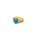 Lovers Signet Ring - Turquoise