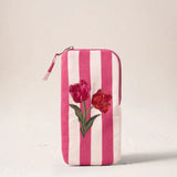 Tulip Stripe Glasses Case - Pink
